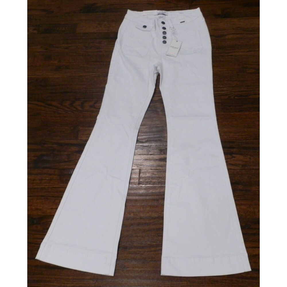 NWT Judy Blue White High Waist Flare Fit Stretch Jeans JB88215 Womens Size 3/26